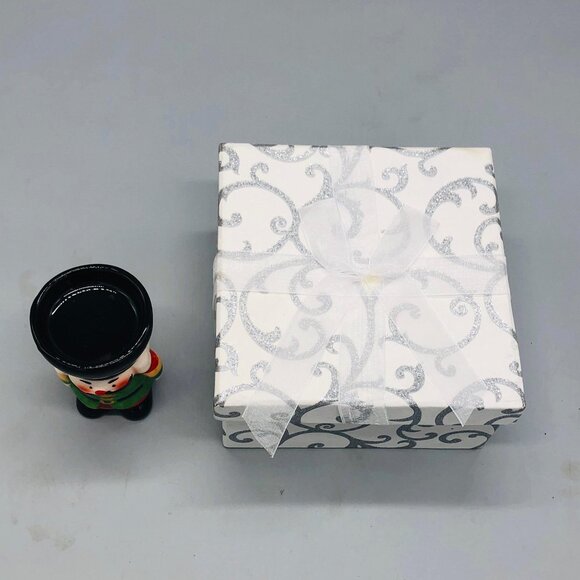 Christmas Nutcracker Tea Candle Holder 3" Tall And Gift Box READ - Picture 3 of 7